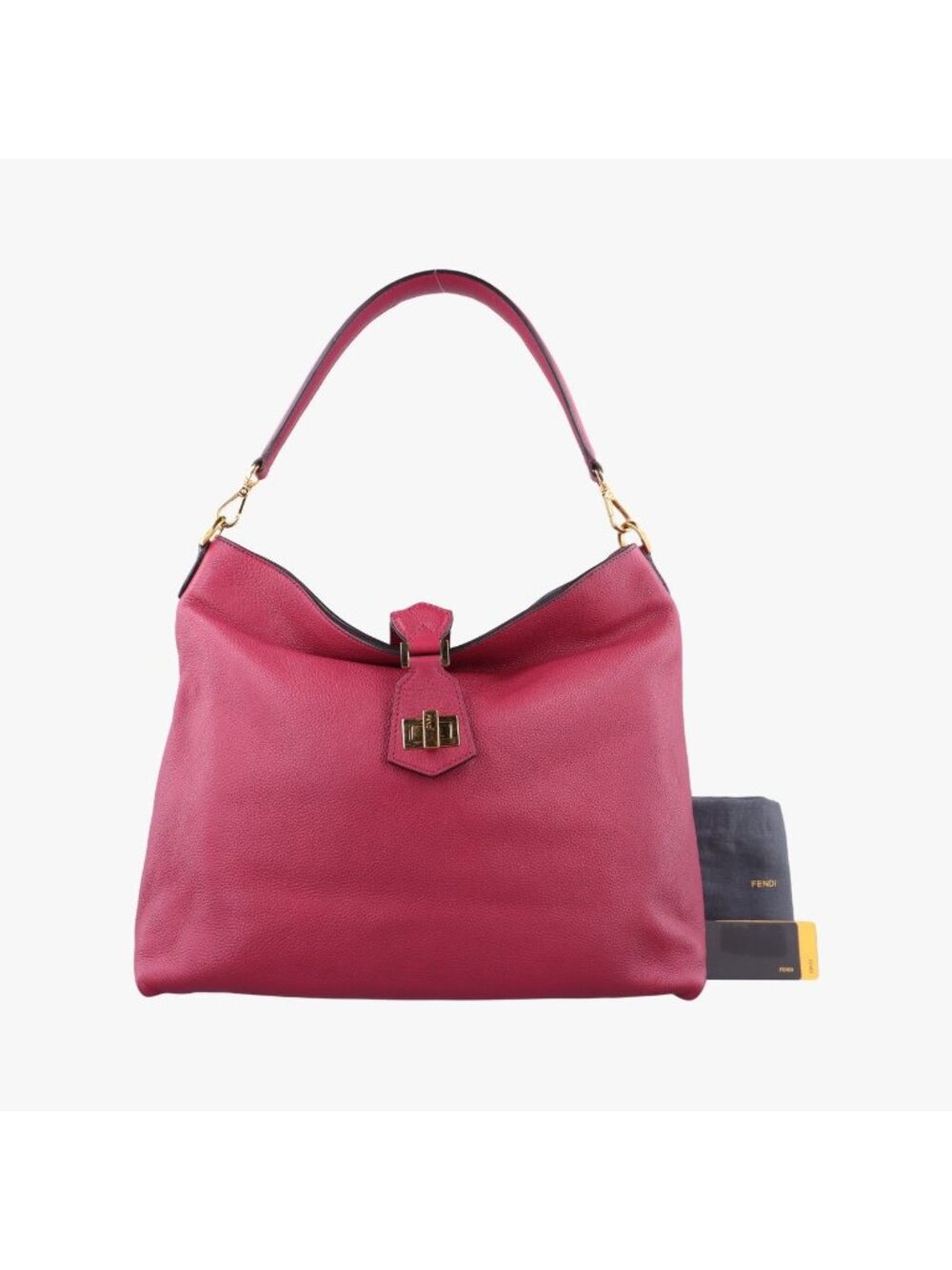 Fendi Hobo Red Leather